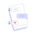 Grafik: Texting am Telefon